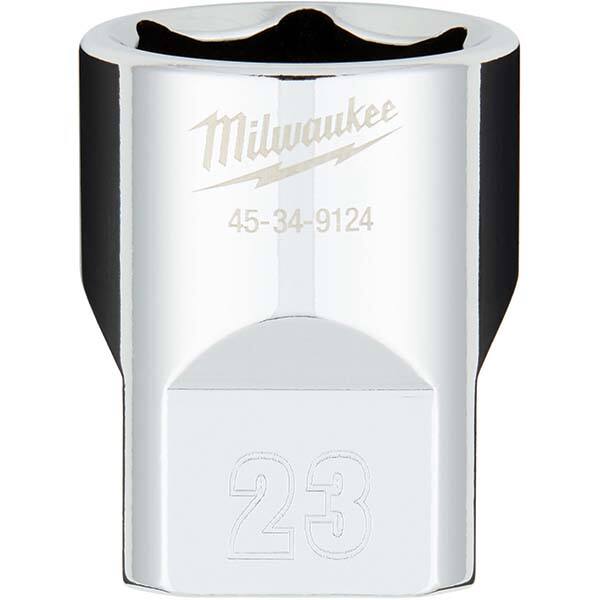 Milwaukee Tool - Hand Sockets Drive Size (Inch): 1/2 Size (mm): 23.0000 - Exact Tool & Supply