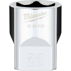 Milwaukee Tool - Hand Sockets Drive Size (Inch): 1/2 Size (mm): 23.0000 - Exact Tool & Supply