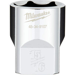 Milwaukee Tool - Hand Sockets Drive Size (Inch): 1/2 Size (Inch): 15/16 - Exact Tool & Supply