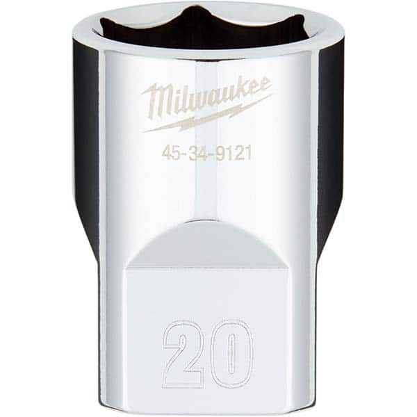 Milwaukee Tool - Hand Sockets Drive Size (Inch): 1/2 Size (mm): 20.0000 - Exact Tool & Supply