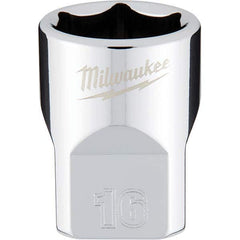 Milwaukee Tool - Hand Sockets Drive Size (Inch): 3/8 Size (mm): 16.0000 - Exact Tool & Supply