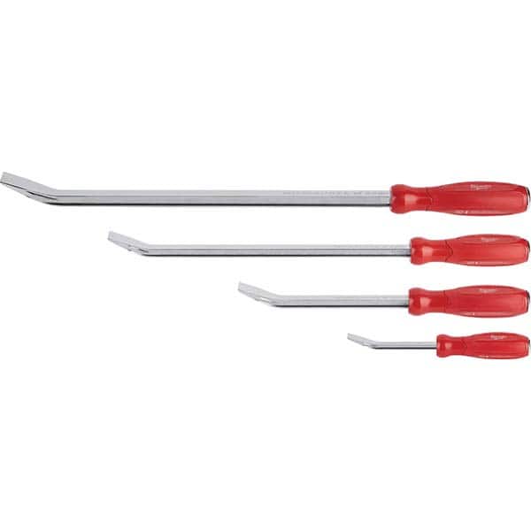 Milwaukee Tool - Pry Bar Sets Type: Pry Bar Set Number of Pieces: 4.000 - Exact Tool & Supply