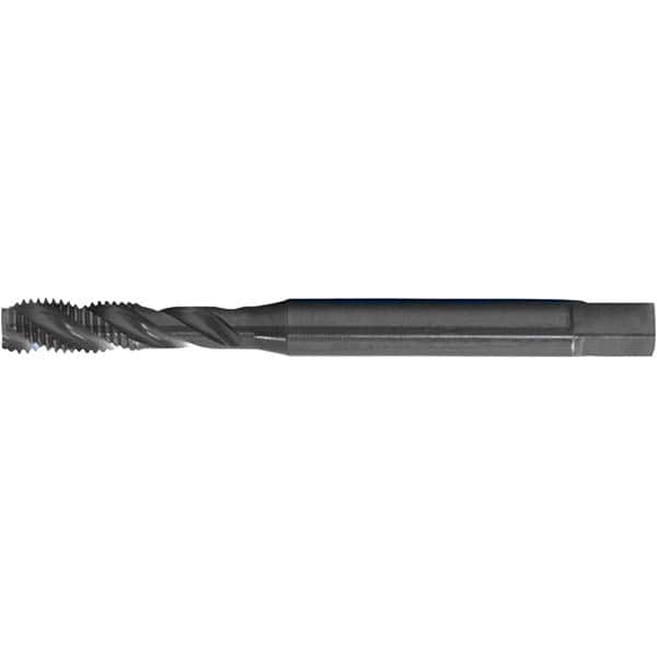Spiral Flute Tap: 5/16-24, DIN & ANSI, 3 Flute, Modified Bottoming, 2B Class of Fit, HSS-E, Black Oxide Finish 1.378″ Thread Length, 3.5433″ OAL, Right Hand Flute, Right Hand Thread, Series PER-893SF