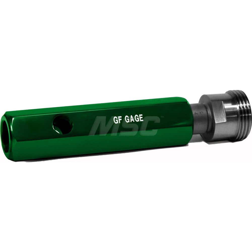 Pipe Thread Plug Gage: Tapered, 3/8-18, Single End