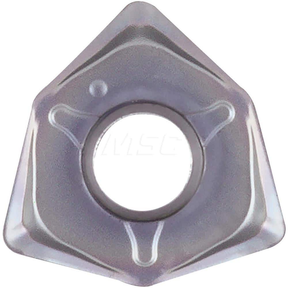Kyocera WNMU 050408ENGM PR1510 Grade PVD Carbide, 80 Degree Trigon, Negative Rake Angle, Neutral Milling insert for Roughing in (K) Gray Cast Iron
