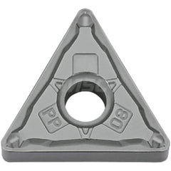 Kyocera TNMG 331PP TN610 Grade Uncoated Cermet, 0 Degree, Triangle, Negative Rake Angle, Neutral Turning Insert for Continuous and Finishing in (P) Carbon/Alloy Steel