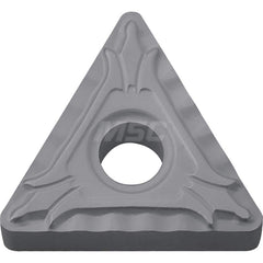 Kyocera TNMG 332XP TN610 Grade Uncoated Cermet, 0 Degree, Triangle, Negative Rake Angle, Neutral Turning Insert for Continuous and Finishing in (P) Carbon/Alloy Steel