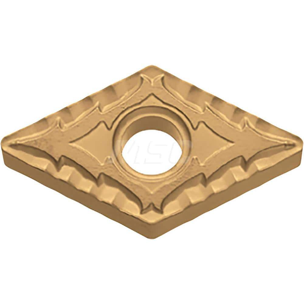 Kyocera DNMG 431CQ CA5525 Grade CVD Carbide, 0 Degree, Diamond, Negative Rake Angle, Neutral Turning Insert for Light Interruption and Finishing-Medium in (P) Carbon/Alloy Steel