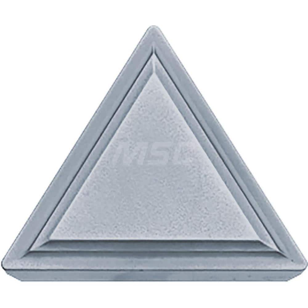 Kyocera TPMR 321 TN610 Grade Uncoated Cermet, 11 Degree, Triangle, Positive Rake Angle, Neutral Turning Insert for Continuous and Medium in (P) Carbon/Alloy Steel