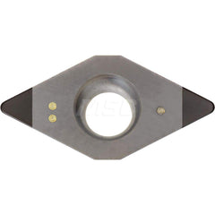 Kyocera DCMW 32505T00315ME KBN60M Grade CBN, 7 Degree, Diamond, Positive Rake Angle, Neutral Turning Insert for Light Interruption and Finishing-Medium in (K) Nodular Cast Iron