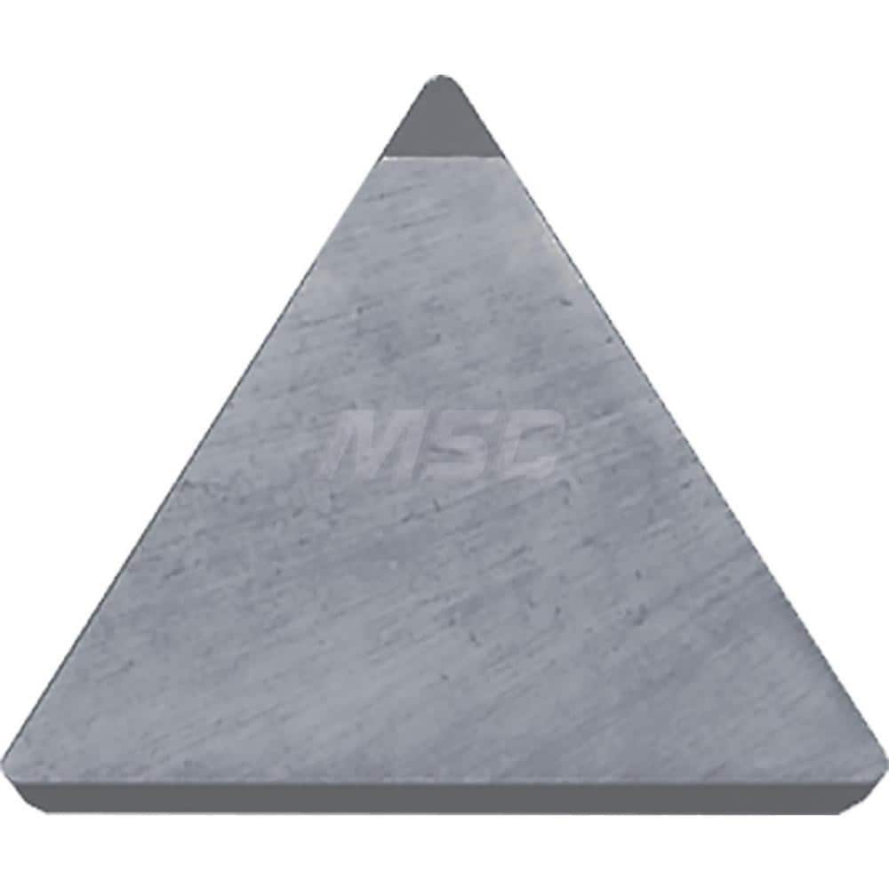 Kyocera TPG 321SET KBN525 Grade CBN, 11 Degree, Triangle, Positive Rake Angle, Neutral Turning Insert for Light Interruption and Medium in (H) Hardened Materials