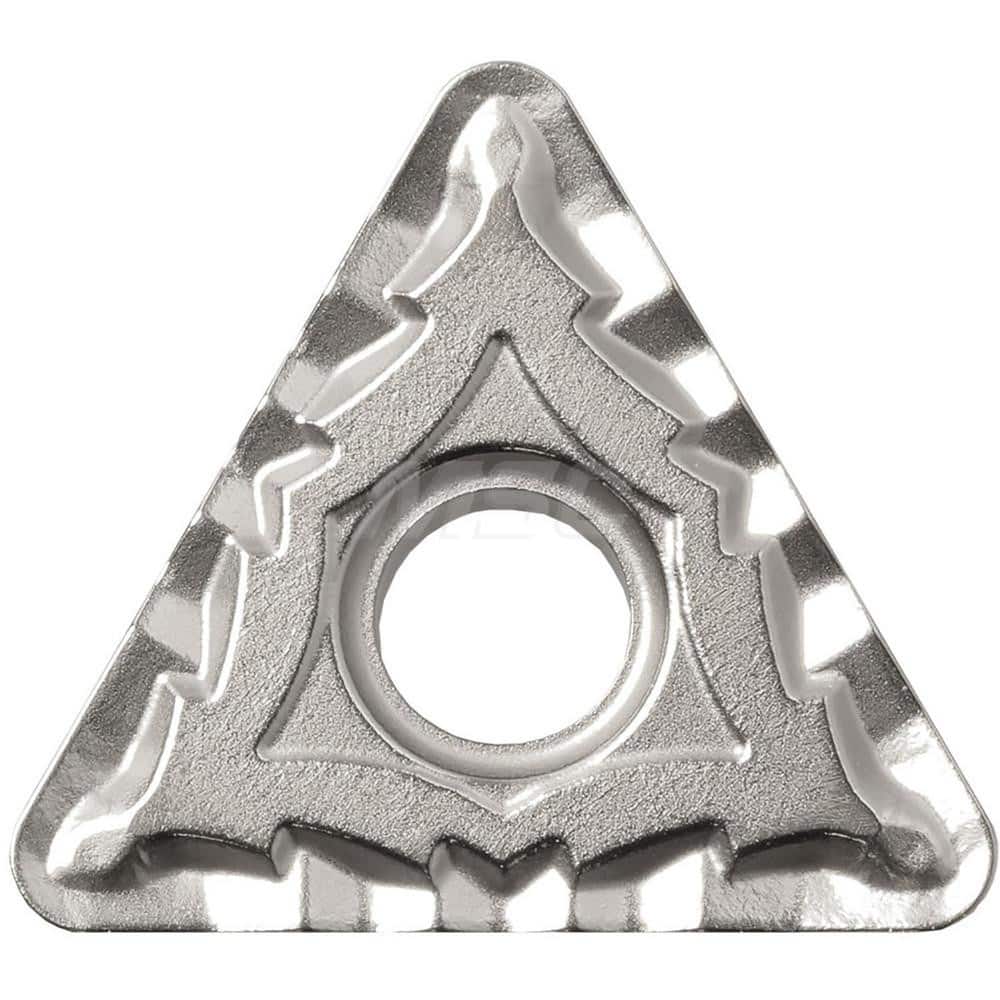 Kyocera TNMG 331CQ TN610 Grade Uncoated Cermet, 0 Degree, Triangle, Negative Rake Angle, Neutral Turning Insert for Continuous and Finishing-Medium in (P) Carbon/Alloy Steel