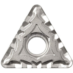 Kyocera TNMG 332CQ TN610 Grade Uncoated Cermet, 0 Degree, Triangle, Negative Rake Angle, Neutral Turning Insert for Continuous and Finishing-Medium in (P) Carbon/Alloy Steel