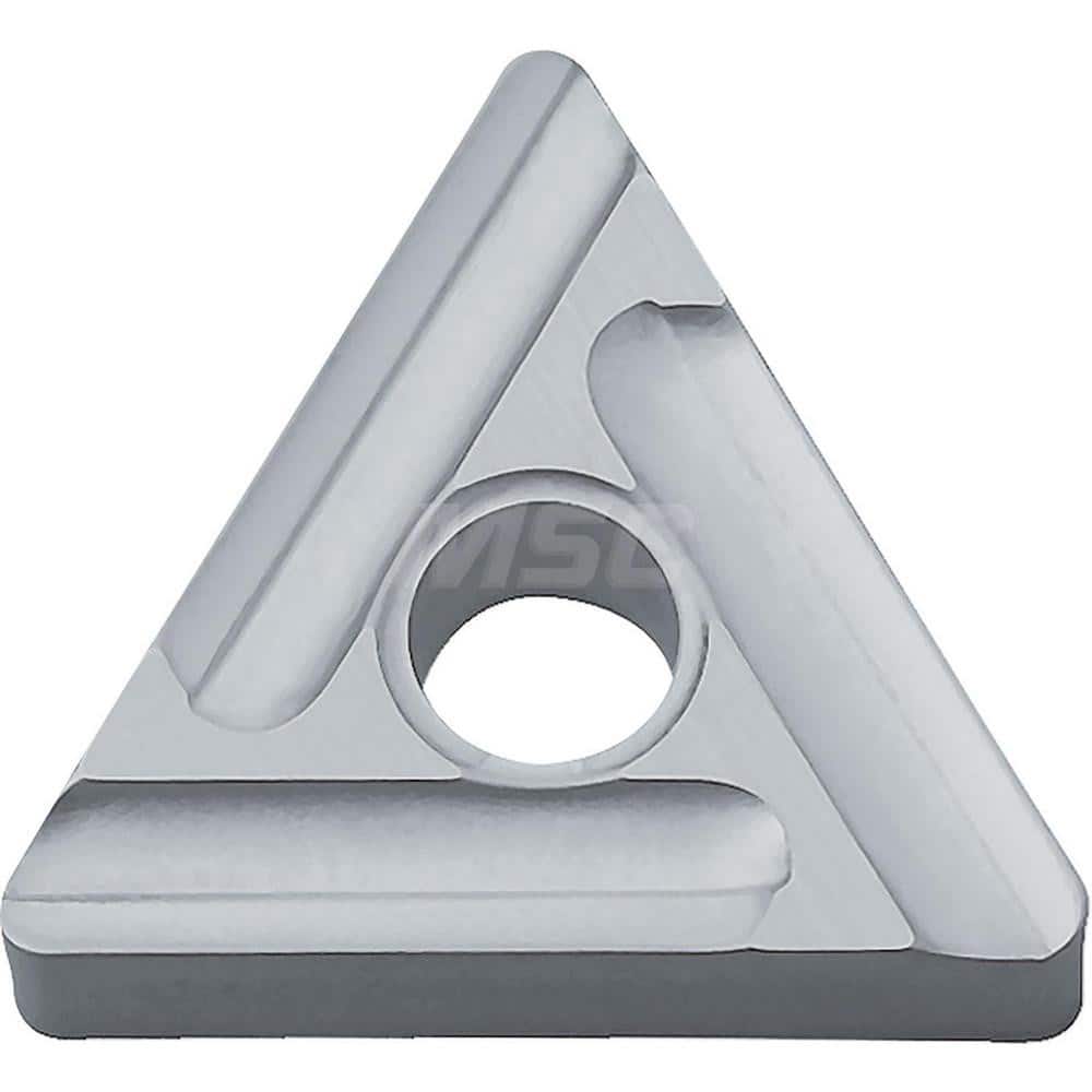 Kyocera TNMG 331RST TN610 Grade Uncoated Cermet, 0 Degree, Triangle, Negative Rake Angle, Right-Hand Turning Insert for Continuous and Medium-Roughing in (P) Carbon/Alloy Steel