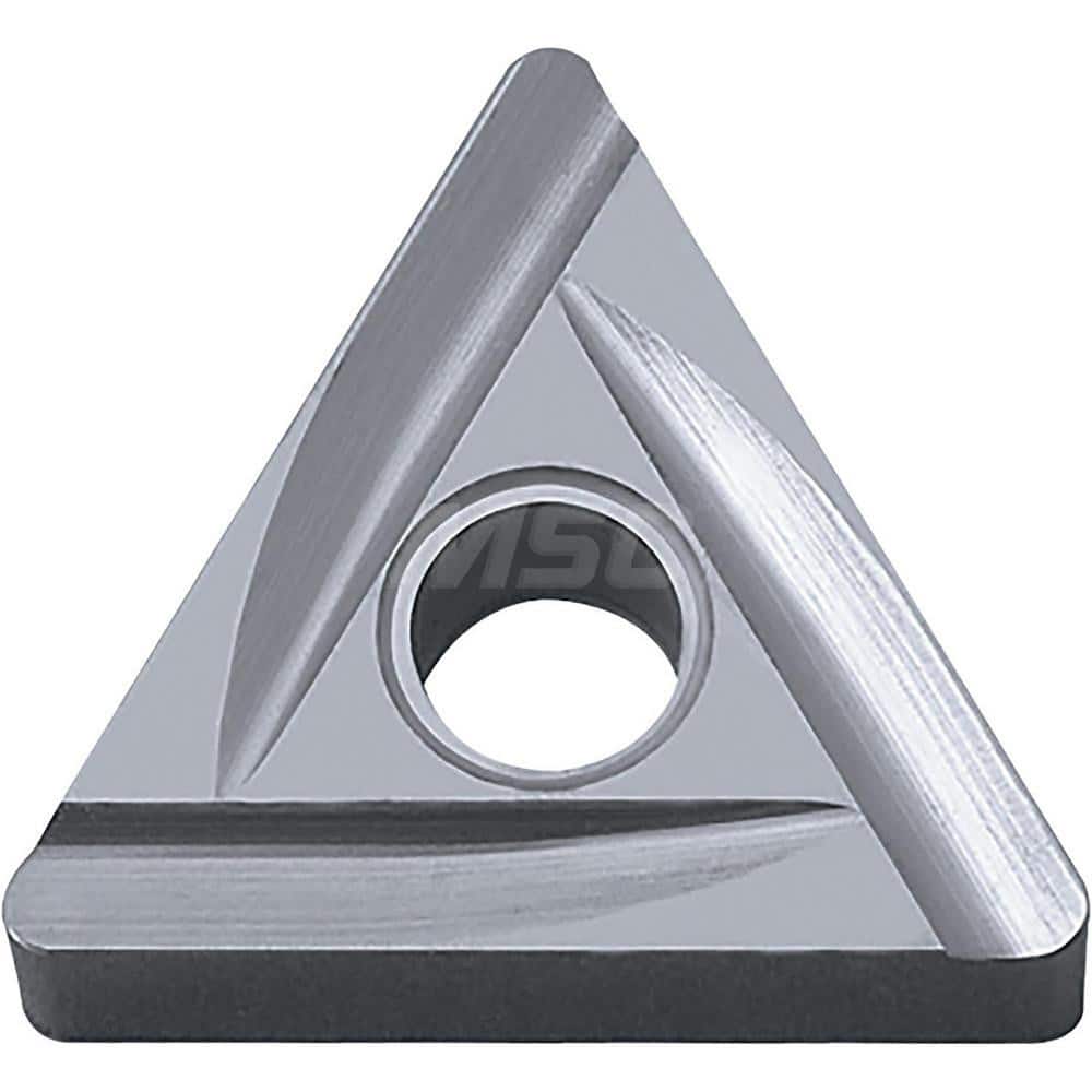 Kyocera TNMG 332RC TN610 Grade Uncoated Cermet, 0 Degree, Triangle, Negative Rake Angle, Right-Hand Turning Insert for Continuous and Medium-Roughing in (P) Carbon/Alloy Steel