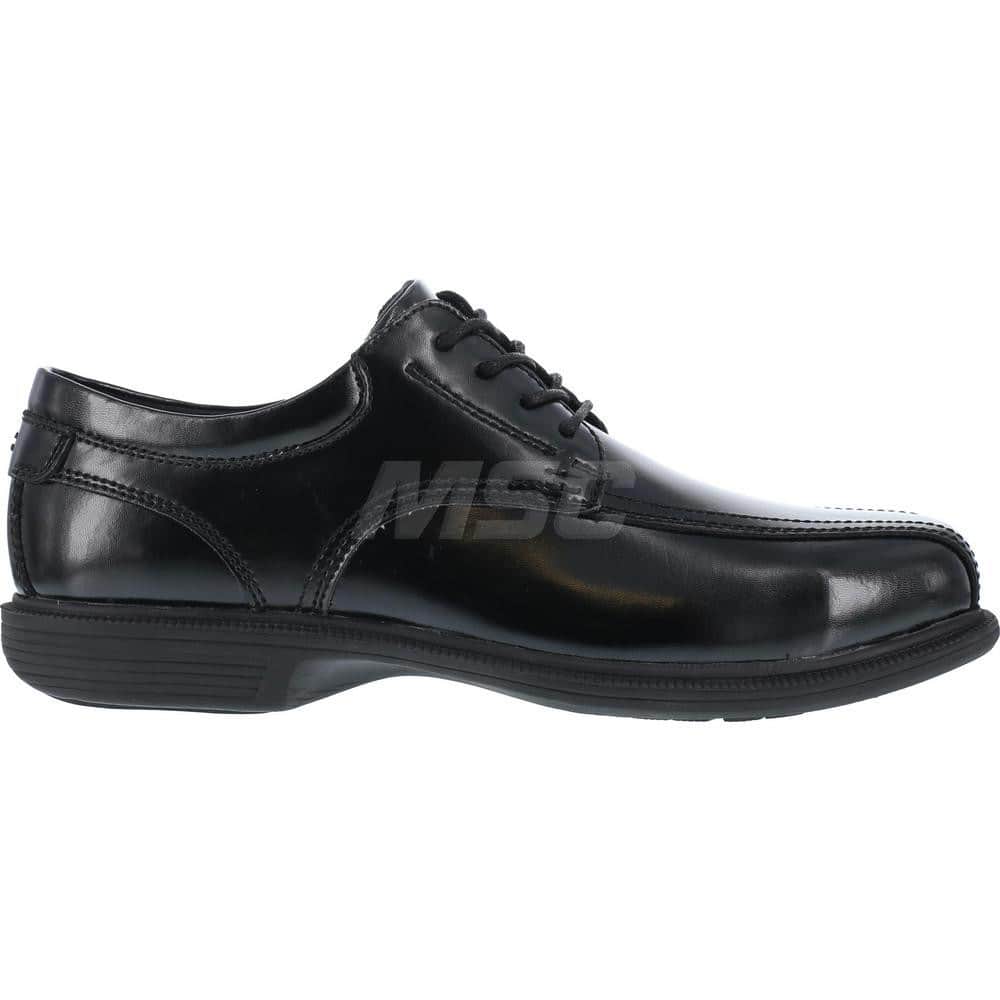 Work Boot: Size 9.5, 2-3/4″ High, Leather, Steel Toe Black, Standard Width