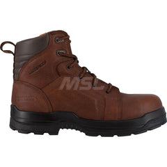 Work Boot: 6″ High, Leather, Composite Toe Brown, Medium Width