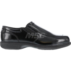 Work Boot: Size 11, 2-3/4″ High, Leather, Steel Toe Black, Extra Wide Width