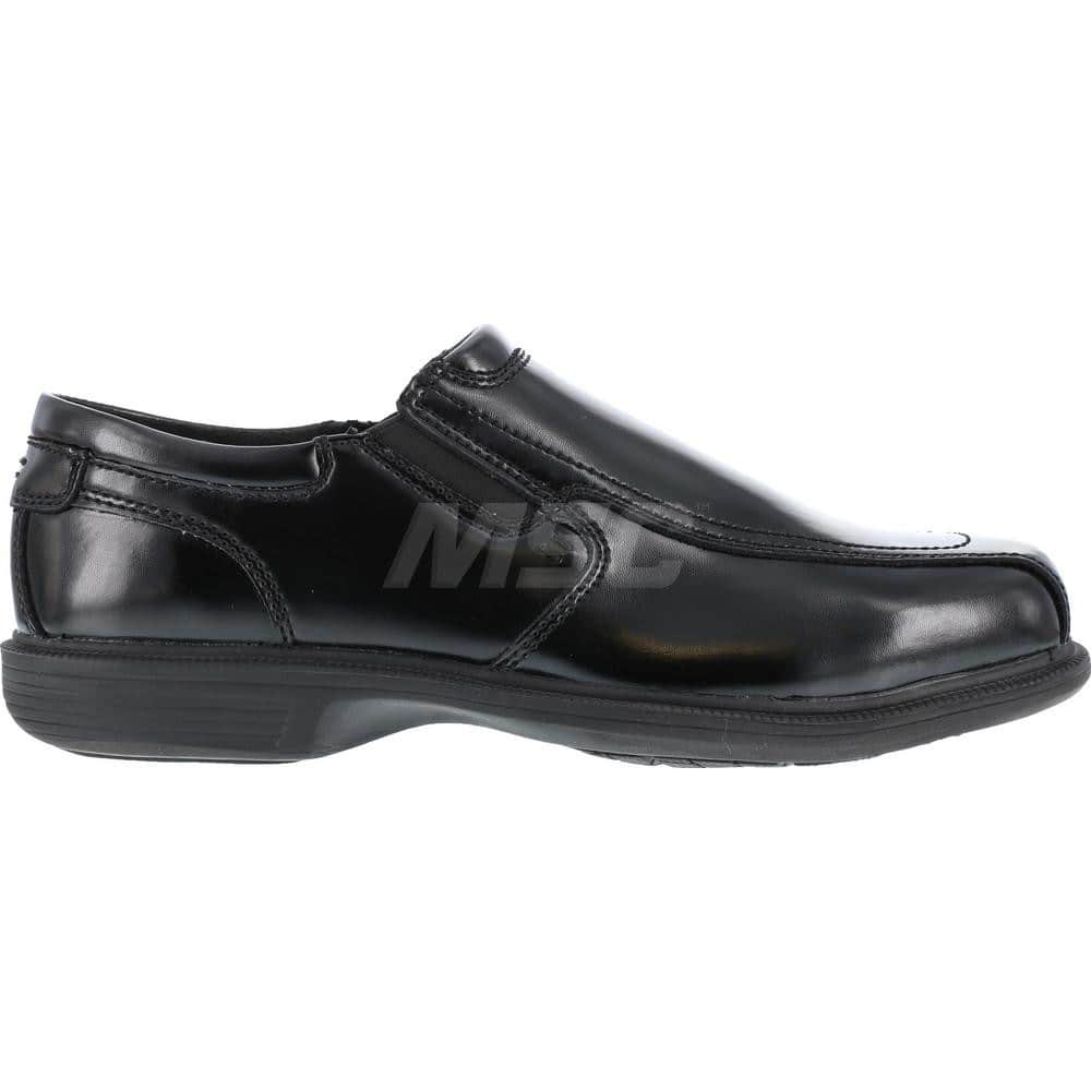 Work Boot: Size 12, 2-3/4″ High, Leather, Steel Toe Black, Standard Width