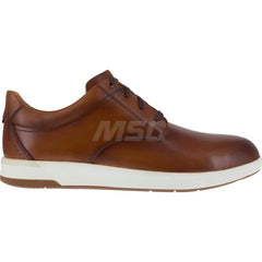 Work Boot: Size 7.5, 2-3/4″ High, Leather, Steel Toe Cognac, Extra Wide Width