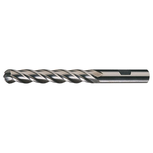 ‎3/8″ Dia. × 3/8″ Shank × 3/4″ DOC × 2-1/2″ OAL, HSS TiCN, Spiral , 4 Flute, CW Helix, Weldon, Ballnose End Mill - Exact Tool & Supply