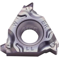 Laydown Threading Inserts; Insert Style: 16ER; Insert Size Code: 16; Insert Material: Solid Carbide; Manufacturer Grade: PR1215; Threads Per Inch: 11.00; Thread Type: External; Thread Standard: Tapered Pipe; Insert Hand: Right Hand; Included Angle: 55; Ch