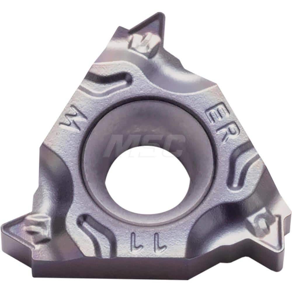 Laydown Threading Inserts; Insert Style: 16ER; Insert Size Code: 16; Insert Material: Solid Carbide; Manufacturer Grade: PR1215; Threads Per Inch: 19.00; Thread Type: External; Thread Standard: Tapered Pipe; Insert Hand: Right Hand; Included Angle: 55; Ch