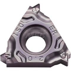 Laydown Threading Inserts; Insert Style: 16ER; Insert Size Code: 16; Insert Material: Solid Carbide; Manufacturer Grade: PR1215; Threads Per Inch: 14.00; Thread Type: External; Thread Standard: Tapered Pipe; Insert Hand: Right Hand; Included Angle: 55; Ch