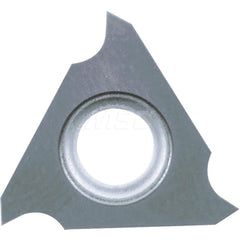 Grooving Insert: GBF32 GW15, Solid Carbide Co & WC Finish, Left Hand, 0.65 mm Cutting Width, 1.2 mm Max Depth, Series GBF