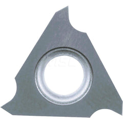 Grooving Insert: GBF32 GW15, Solid Carbide Co & WC Finish, Right Hand, 0.65 mm Cutting Width, 1.2 mm Max Depth, Series GBF