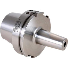 Techniks - 1/2" Hole Diam, HSK100A Taper Shank Shrink Fit Tool Holder & Adapter - 6" Projection, 1.1" Nose Diam, Through Coolant - Exact Tool & Supply