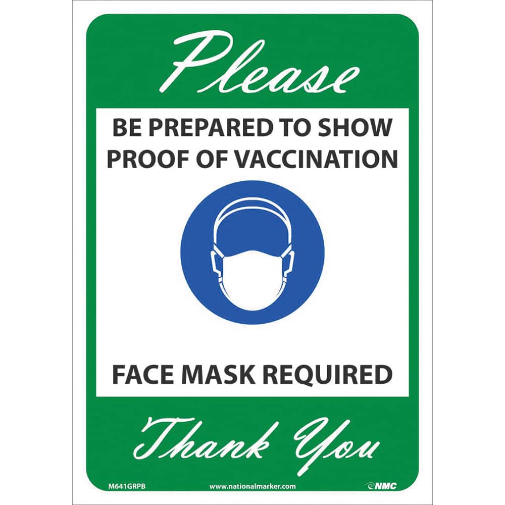 NMC - Safety Signs Message Type: COVID-19 Message or Graphic: Message & Graphic - Exact Tool & Supply