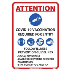 NMC - Safety Signs Message Type: COVID-19 Message or Graphic: Message & Graphic - Exact Tool & Supply