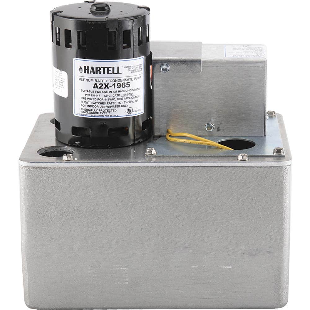Hartell - Condensate Systems Type: Plenum Rated Condensate Pump Voltage: 115/230 - Exact Tool & Supply