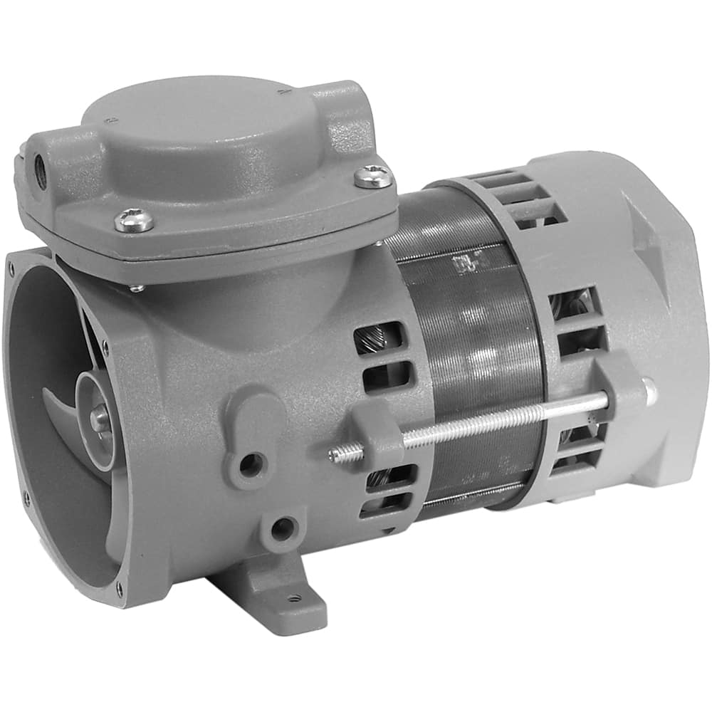 Thomas - Diaphragm-Type Vacuum Pumps Voltage: 12 DC Compressor Type: Diaphragm Compressor and Vacuum Pump - Exact Tool & Supply