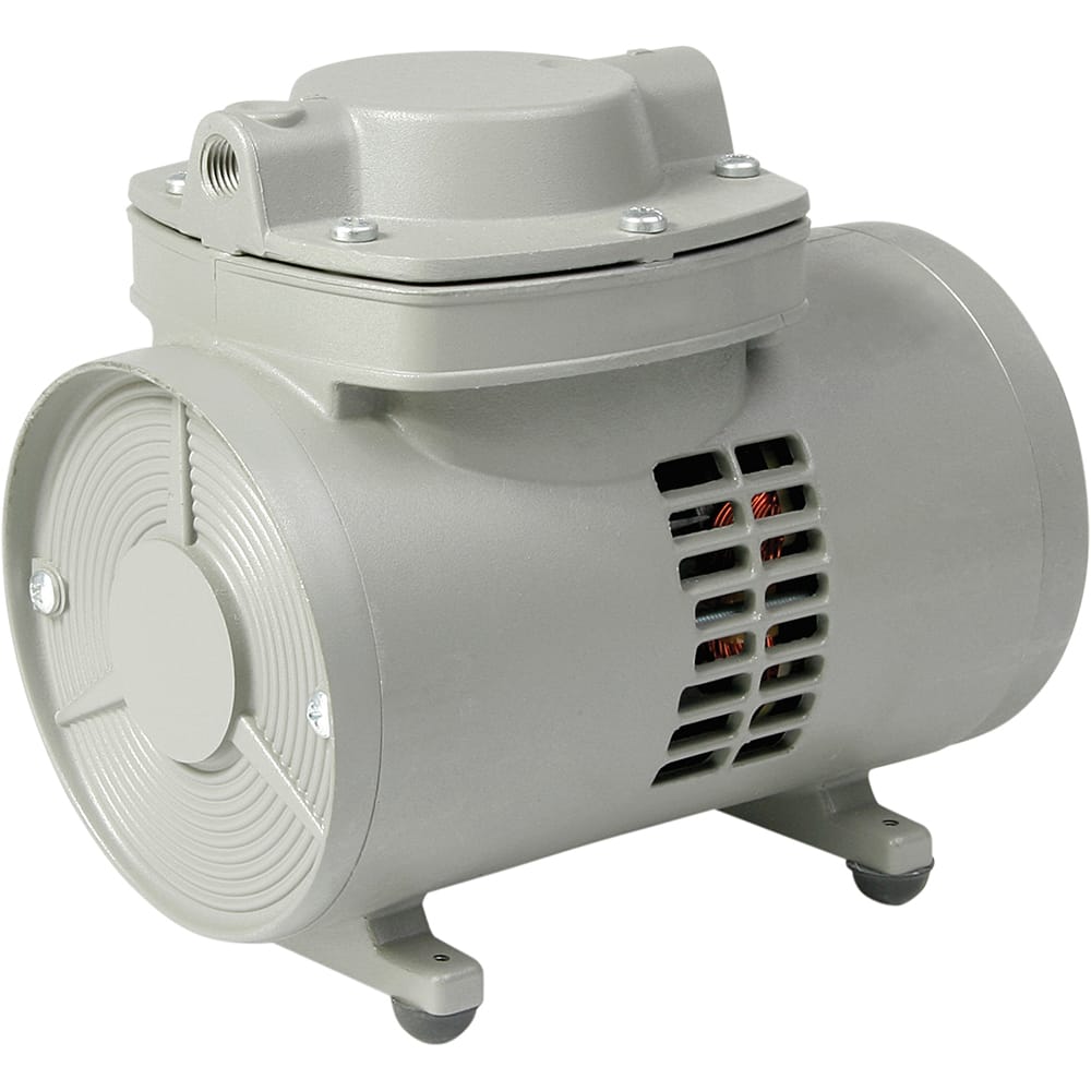 Thomas - Diaphragm-Type Vacuum Pumps Voltage: 115 VAC Compressor Type: Diaphragm Compressor and Vacuum Pump - Exact Tool & Supply