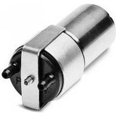 Thomas - Rotary Vane-Type Vacuum Pumps Voltage: 24 VDC Length (Decimal Inch): 2.5000 - Exact Tool & Supply