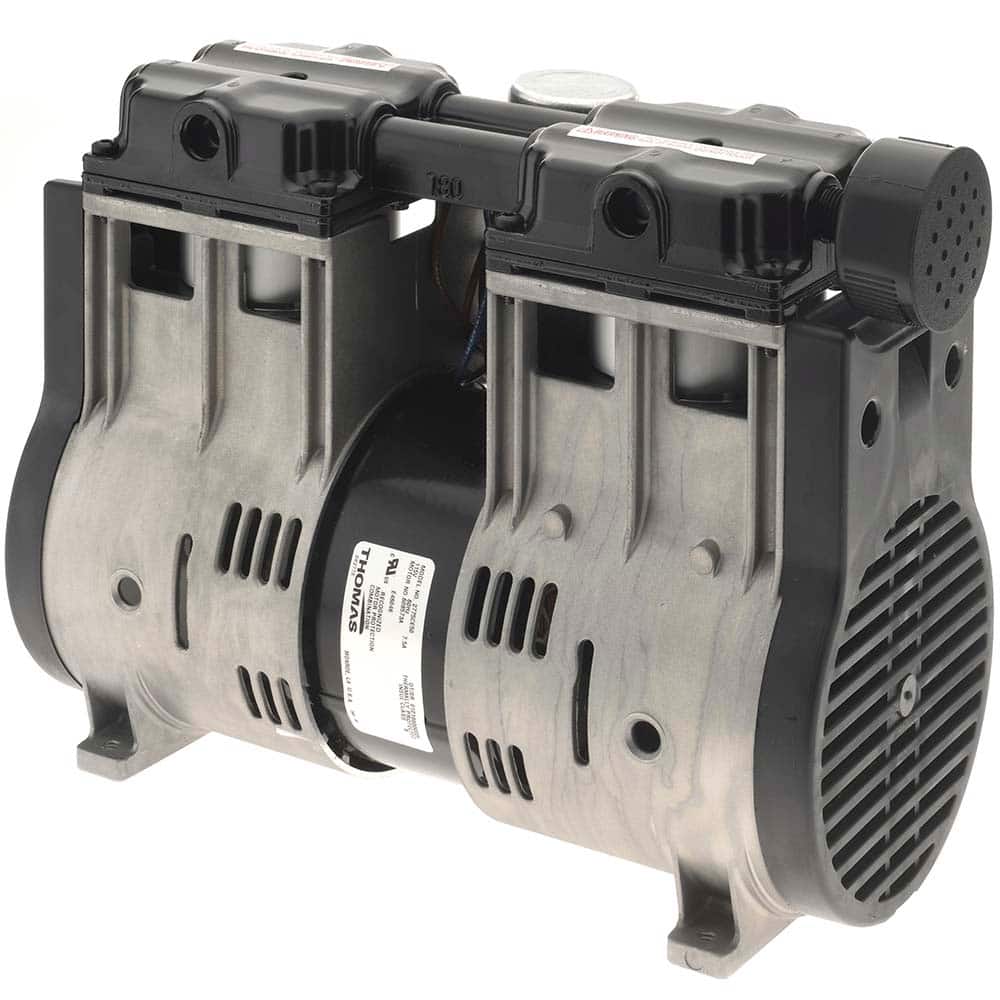 Thomas - Piston-Type Vacuum Pumps Type: Vacuum Voltage: 115 VAC - Exact Tool & Supply