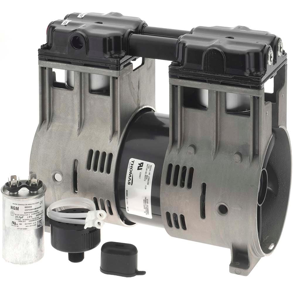 Thomas - Piston-Type Vacuum Pumps Type: Vacuum Voltage: 115 VAC - Exact Tool & Supply