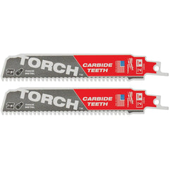 Milwaukee Tool - Reciprocating Saw Blades Blade Material: Carbide Blade Length (Inch): 6 - Exact Tool & Supply