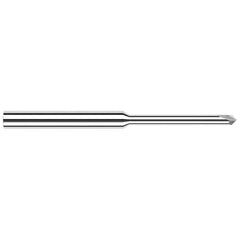 Harvey Tool - 3/32" Diam 90°/90° 2-Flute Single End Solid Carbide Chamfer Mill - Exact Tool & Supply
