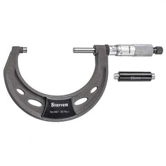 Starrett - Mechanical Outside Micrometers Minimum Measurement (mm): 50.00 Maximum Measurement (mm): 75.00 - Exact Tool & Supply