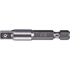 VEGA Industries - Hex Drive Handles, Holders & Extensions Type: Hex Adapter Style: Pin Lock - Exact Tool & Supply