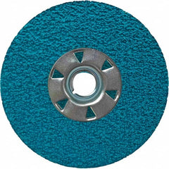 VSM - 5" Diam, 7/8" Hole, 36 Grit Ceramic Fiber Disc - Exact Tool & Supply