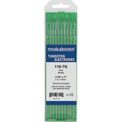 PRO-SOURCE - Tungsten Electrodes Type: Pure Diameter (Inch): 1/16 - Exact Tool & Supply