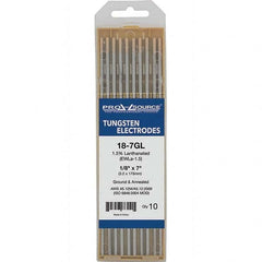 PRO-SOURCE - Tungsten Electrodes Type: 1.5% Lanthanated Diameter (Inch): 1/8 - Exact Tool & Supply