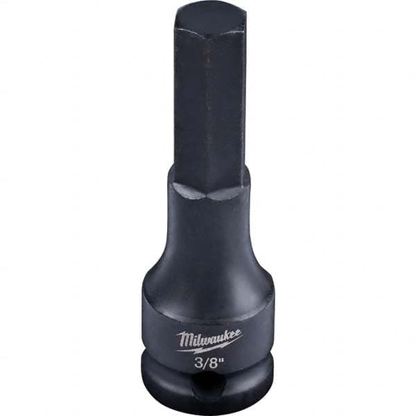 Milwaukee Tool - Impact Hex & Torx Bit Sockets Drive Size (Inch): 3/8 Hex Size (Inch): 3/8 - Exact Tool & Supply