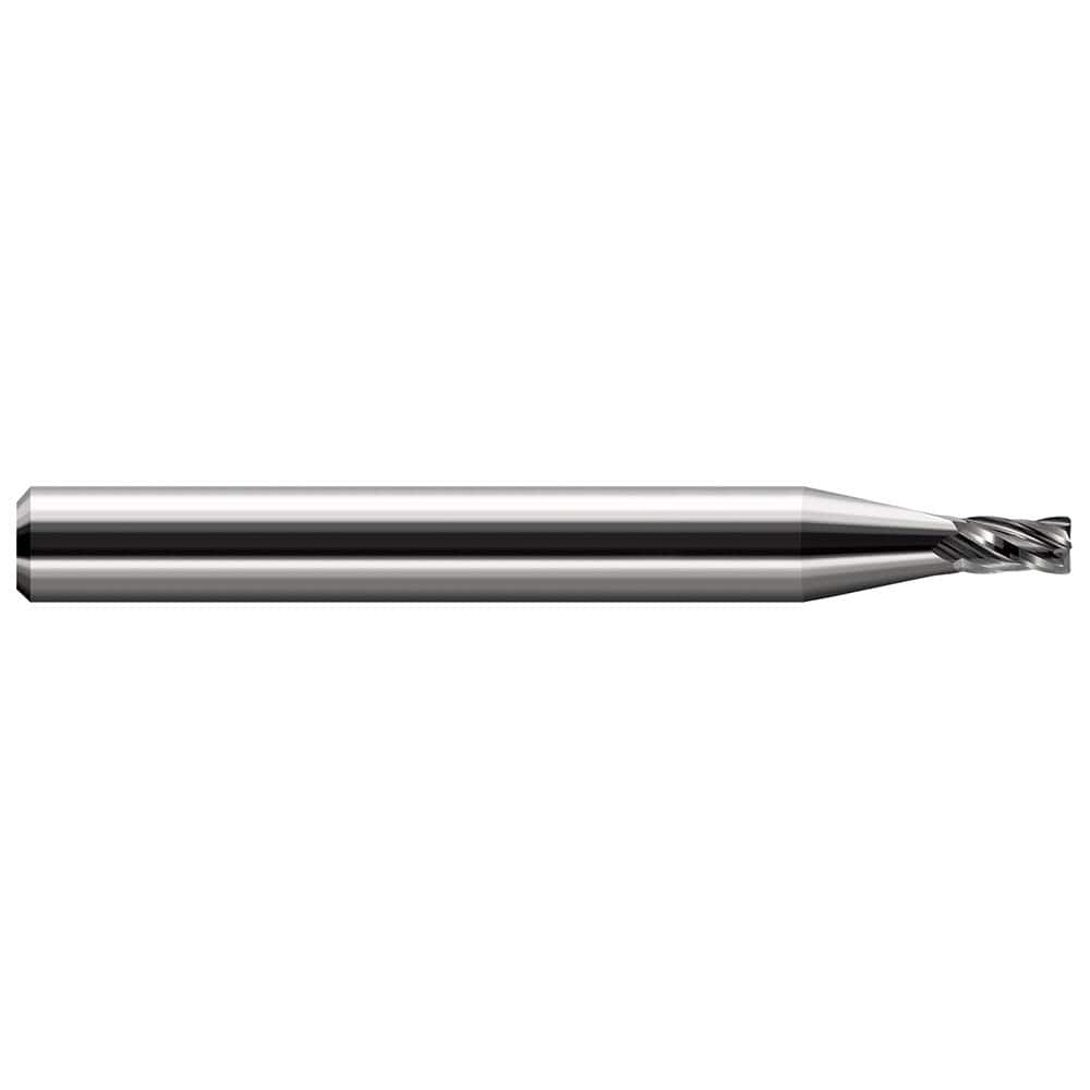 Harvey Tool - Corner Radius & Corner Chamfer End Mills; Mill Diameter (mm): 1.40 ; Mill Diameter (Decimal Inch): 0.0550 ; End Type: Corner Radius ; Corner Radius (Inch): 1/64 ; Corner Radius (Decimal Inch): 0.0150 ; Number of Flutes: 4 - Exact Tool & Supply