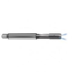M8 x 1.0 Dia. - 6H - 4 FL - Carbide Semi-Bott Tap - Bright Finish-Coolant-Thru-FORM-C - Exact Tool & Supply
