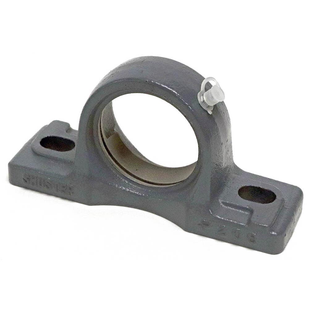 Shuster - PF204, 47mm ID, 90mm OAL x 90mm OAH8mm Wide, Pressed Flange Housing - Exact Tool & Supply